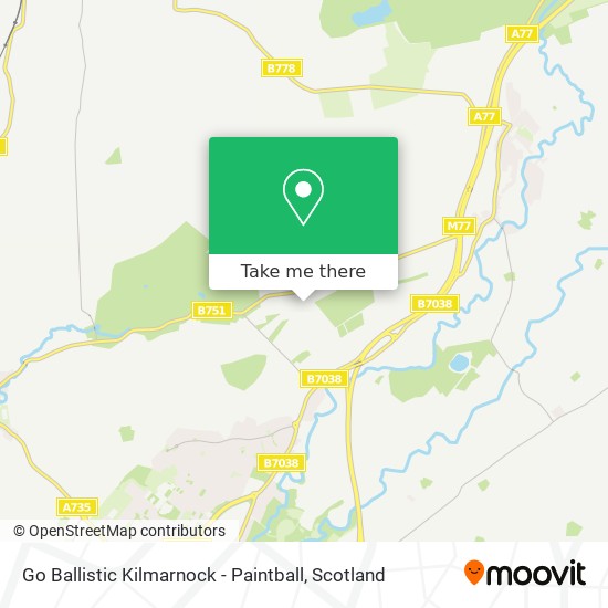 Go Ballistic Kilmarnock - Paintball map