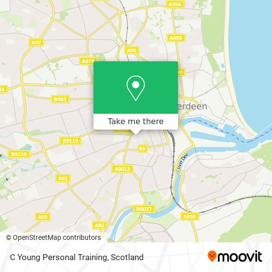 C Young Personal Training map