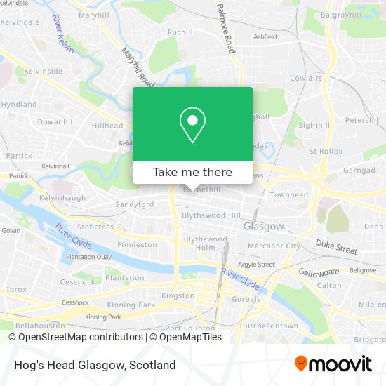 Hog's Head Glasgow map