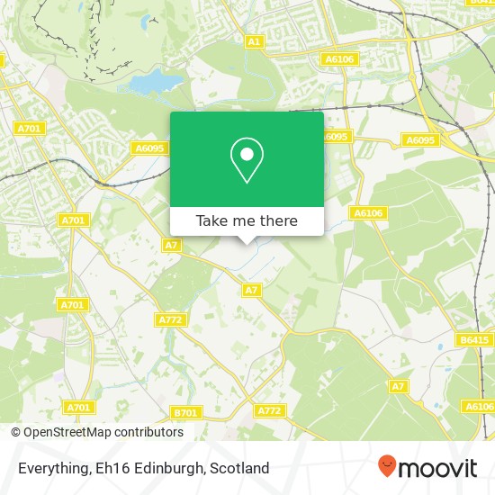 Everything, Eh16 Edinburgh map