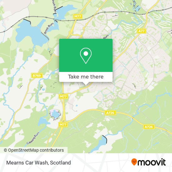 Mearns Car Wash map