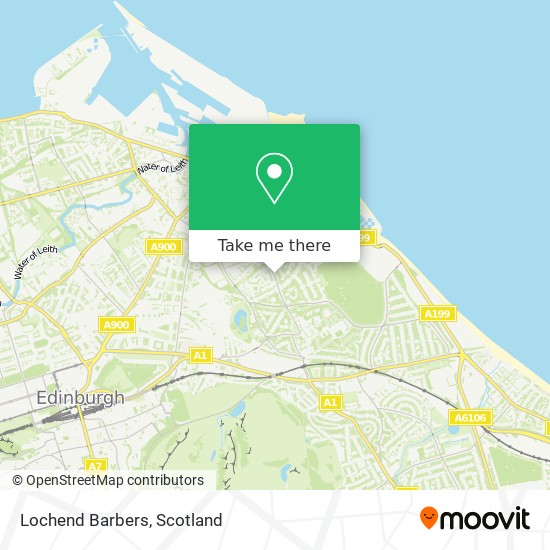 Lochend Barbers map