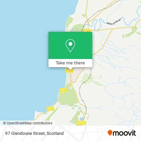 97 Glendoune Street map