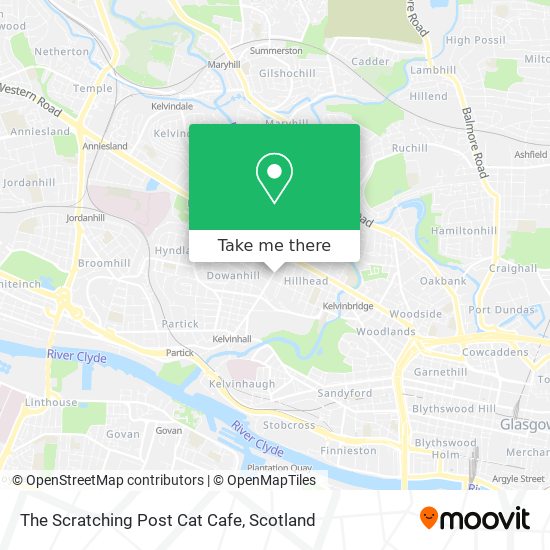 The Scratching Post Cat Cafe map