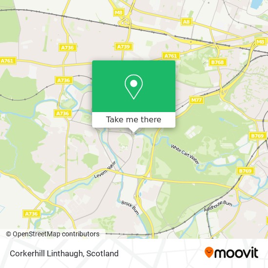 Corkerhill Linthaugh map