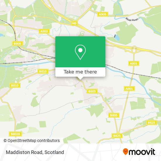 Maddiston Road map