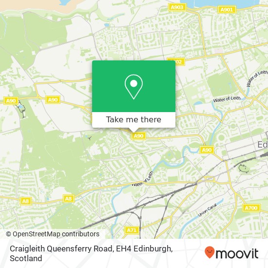 Craigleith Queensferry Road, EH4 Edinburgh map