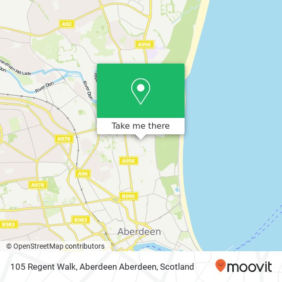 105 Regent Walk, Aberdeen Aberdeen map