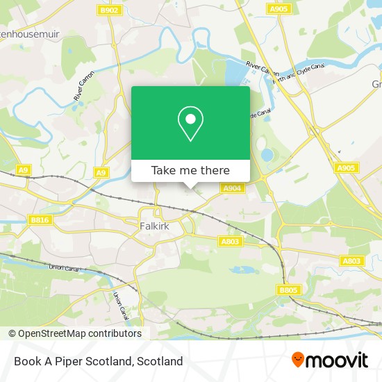 Book A Piper Scotland map