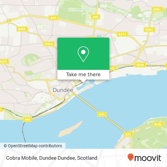 Cobra Mobile, Dundee Dundee map