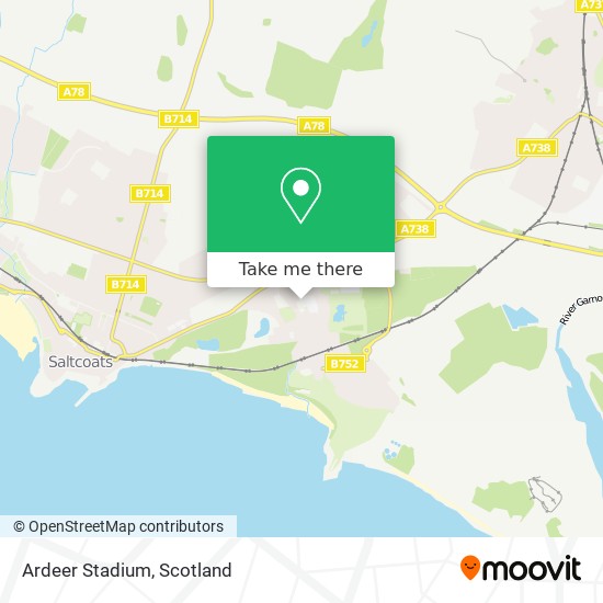 Ardeer Stadium map