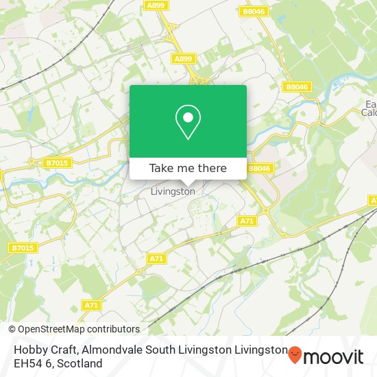 Hobby Craft, Almondvale South Livingston Livingston EH54 6 map