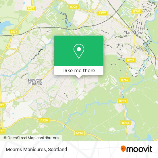 Mearns Manicures map