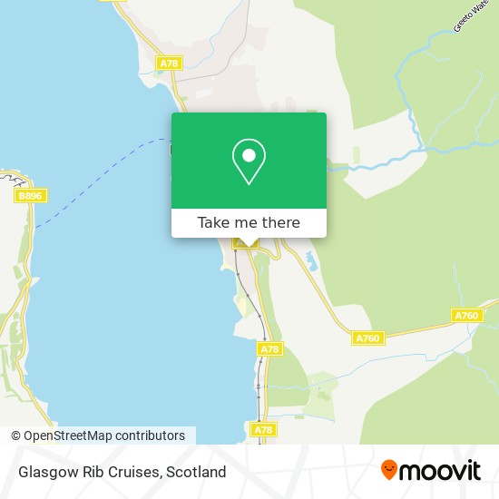 Glasgow Rib Cruises map