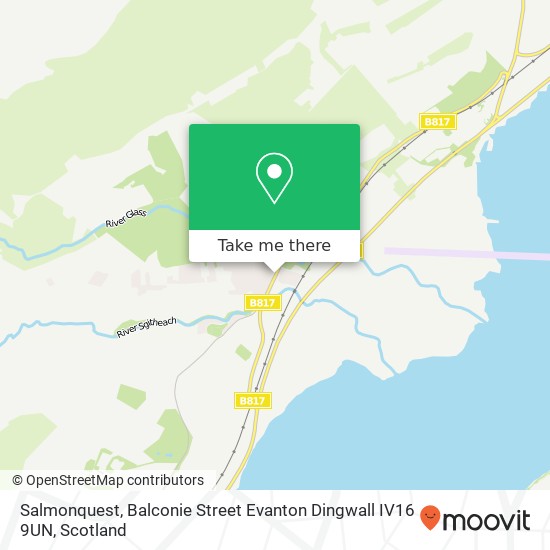 Salmonquest, Balconie Street Evanton Dingwall IV16 9UN map