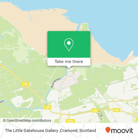 The Little Gatehouse Gallery ,Cramond map