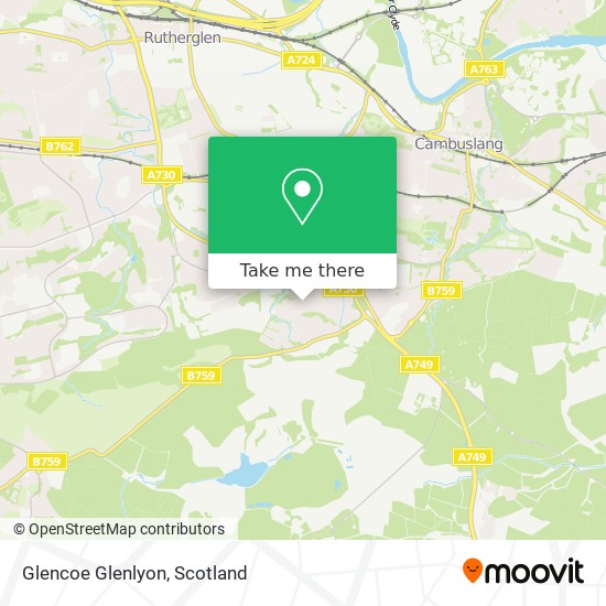 Glencoe Glenlyon map