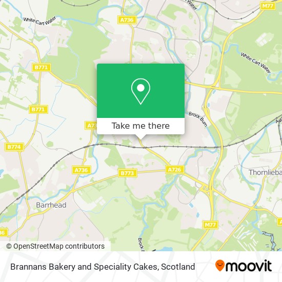 Brannans Bakery and Speciality Cakes map