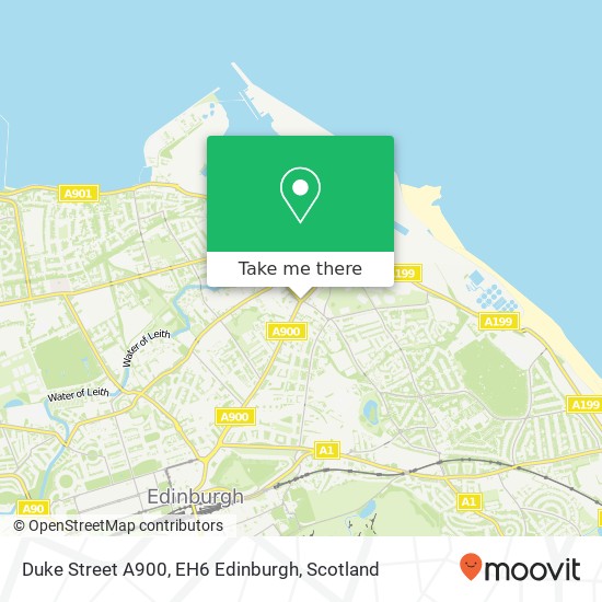 Duke Street A900, EH6 Edinburgh map