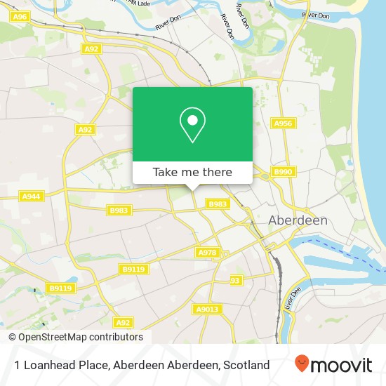 1 Loanhead Place, Aberdeen Aberdeen map