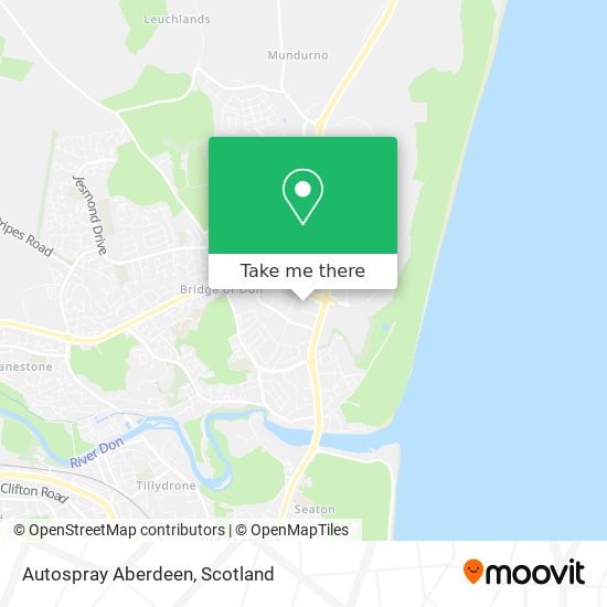 Autospray Aberdeen map