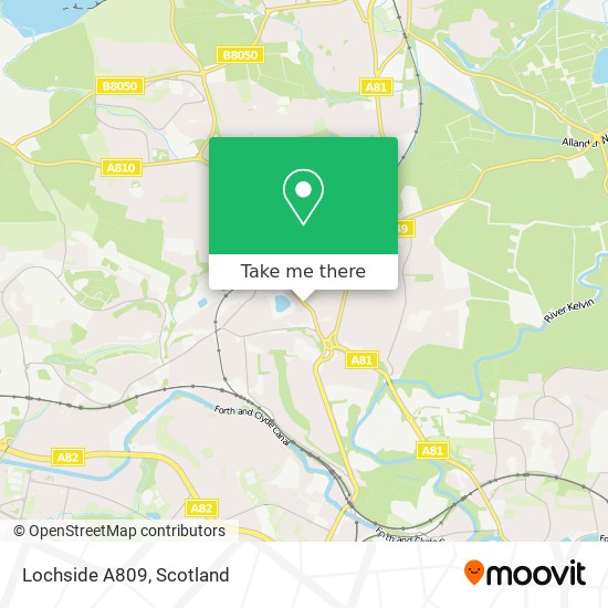 Lochside A809 map