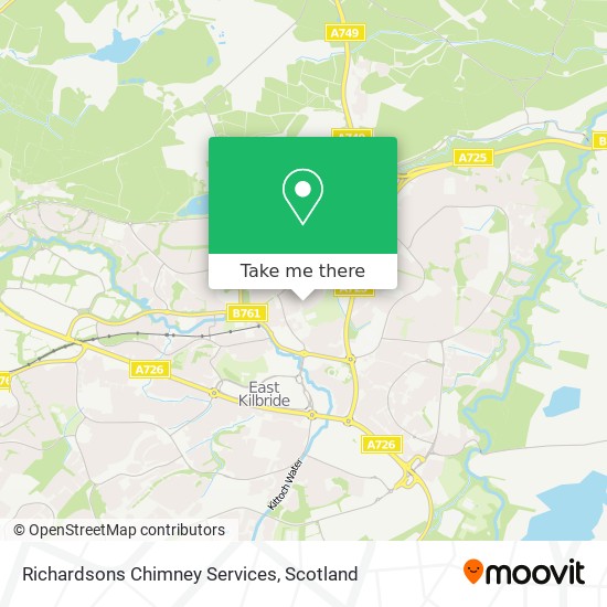 Richardsons Chimney Services map