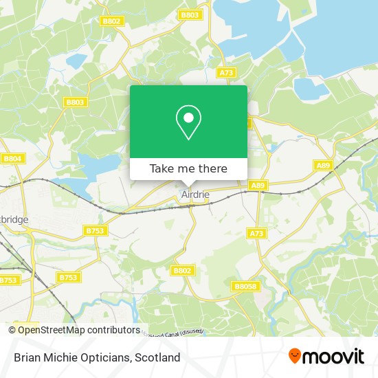 Brian Michie Opticians map