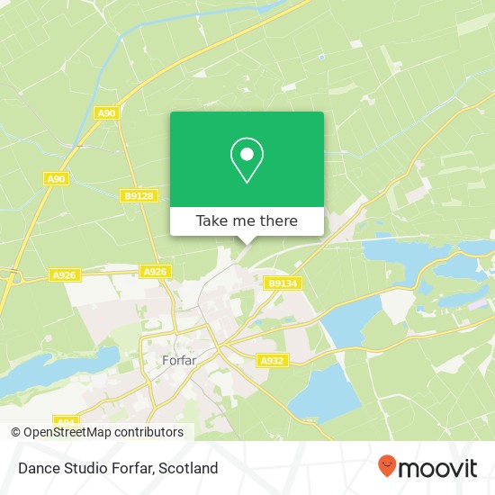 Dance Studio Forfar map