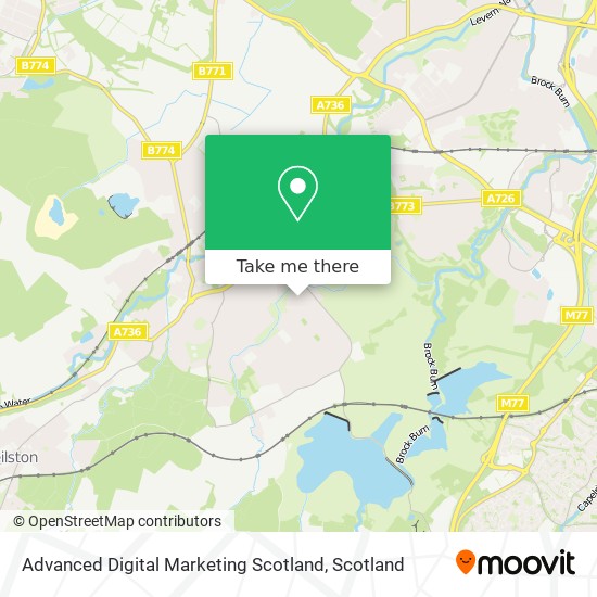 Advanced Digital Marketing Scotland map