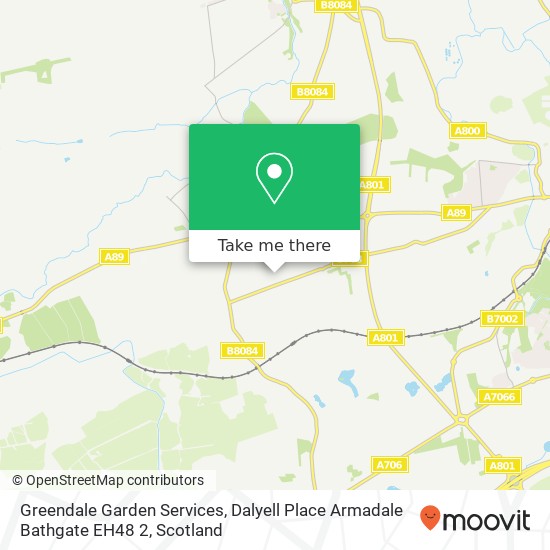 Greendale Garden Services, Dalyell Place Armadale Bathgate EH48 2 map