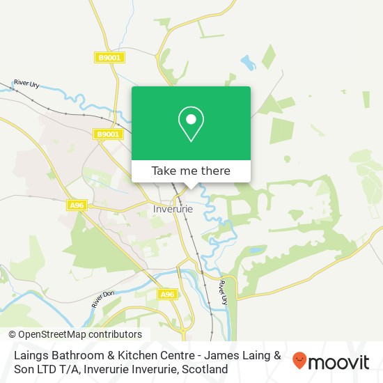 Laings Bathroom & Kitchen Centre - James Laing & Son LTD T / A, Inverurie Inverurie map