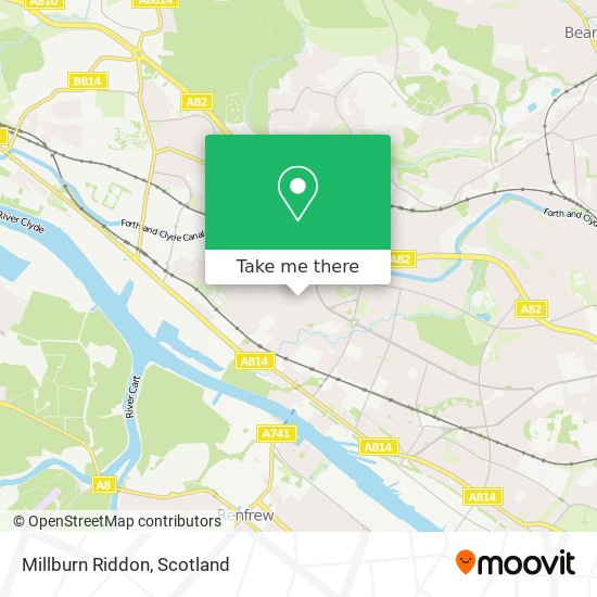 Millburn Riddon map