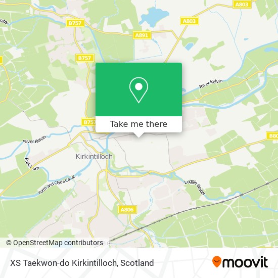 XS Taekwon-do Kirkintilloch map