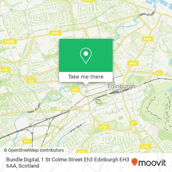 Bundle Digital, 1 St Colme Street Eh3 Edinburgh EH3 6AA map