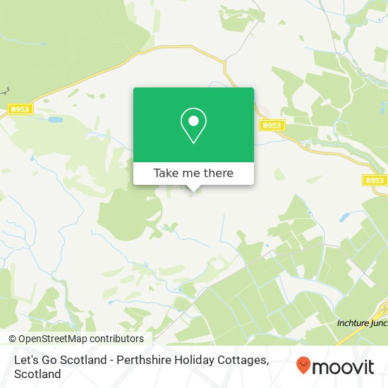 Let's Go Scotland - Perthshire Holiday Cottages map