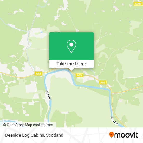 Deeside Log Cabins map