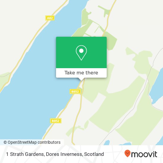 1 Strath Gardens, Dores Inverness map