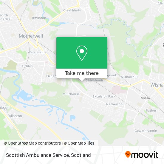 Scottish Ambulance Service map