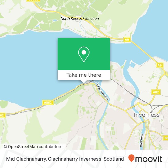 Mid Clachnaharry, Clachnaharry Inverness map