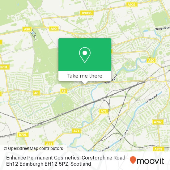 Enhance Permanent Cosmetics, Corstorphine Road Eh12 Edinburgh EH12 5PZ map