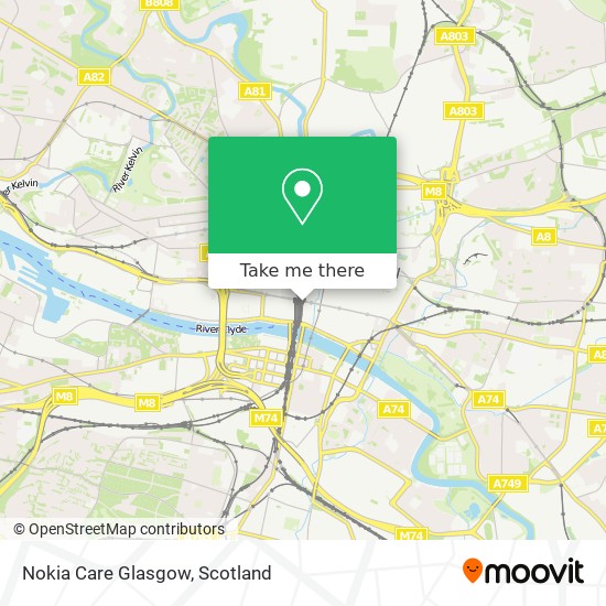 Nokia Care Glasgow map