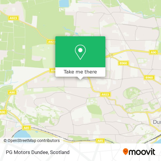 PG Motors Dundee map