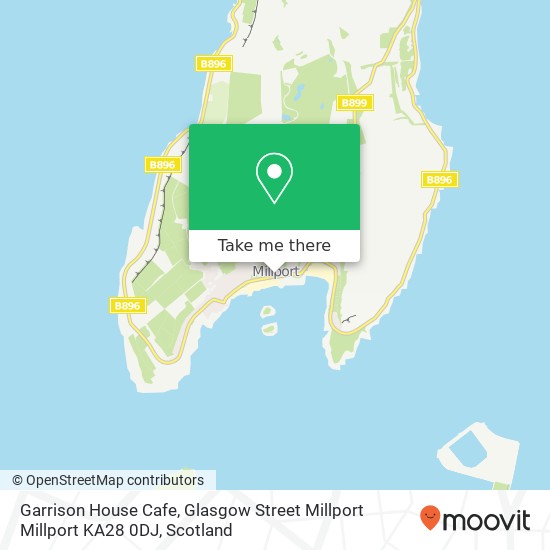 Garrison House Cafe, Glasgow Street Millport Millport KA28 0DJ map