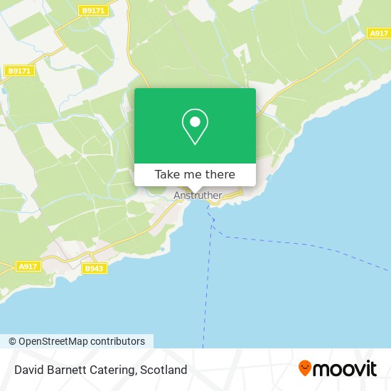 David Barnett Catering map