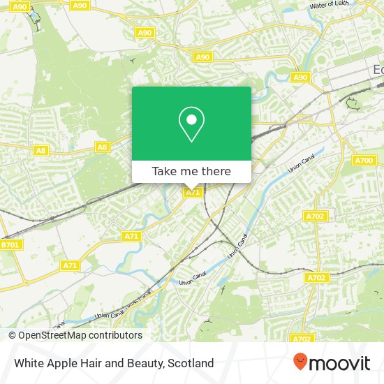 White Apple Hair and Beauty map