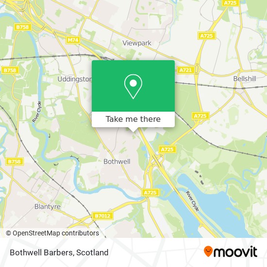 Bothwell Barbers map