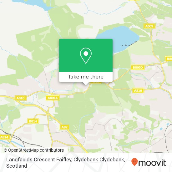Langfaulds Crescent Faifley, Clydebank Clydebank map