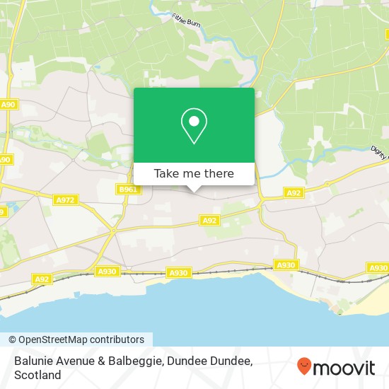 Balunie Avenue & Balbeggie, Dundee Dundee map