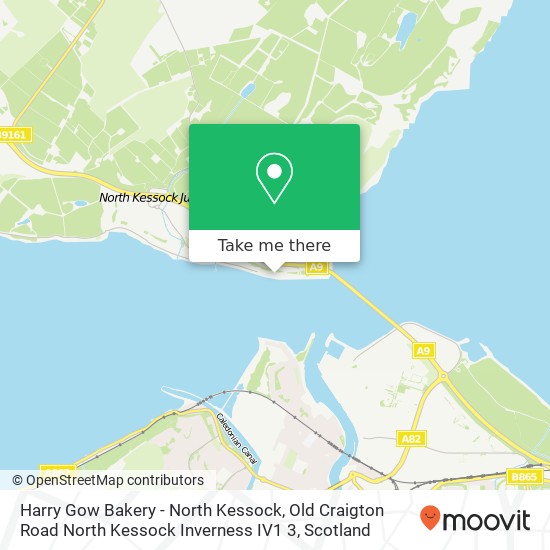 Harry Gow Bakery - North Kessock, Old Craigton Road North Kessock Inverness IV1 3 map